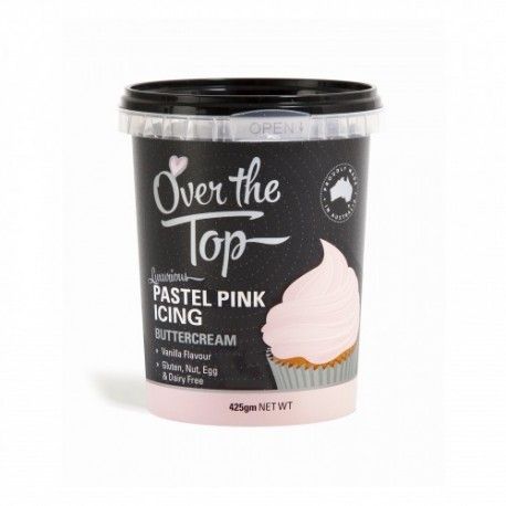 Over The Top Buttercream Pastel Pink 425gm K-Ware,Cooks Plus