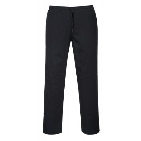 Portwest Drawstring Trousers C070 Black Portwest,Cooks Plus