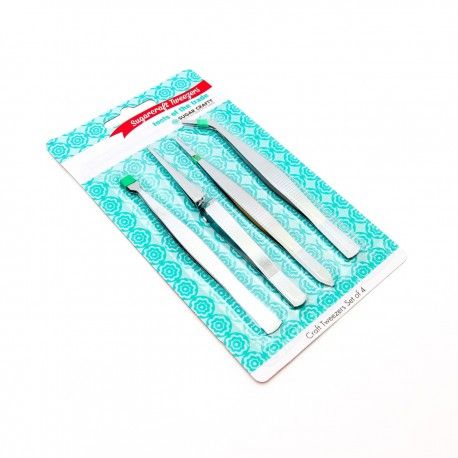 Sugarcrafty Tweezers 4pc Sugar Crafty,Cooks Plus