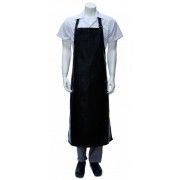 Chef Works Long PVC Bib Apron - Black - Waterproof CWPVL Chef