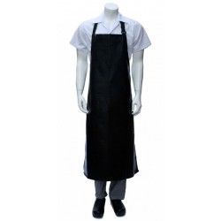 Chef Works Long PVC Bib Apron - Black - Waterproof CWPVL