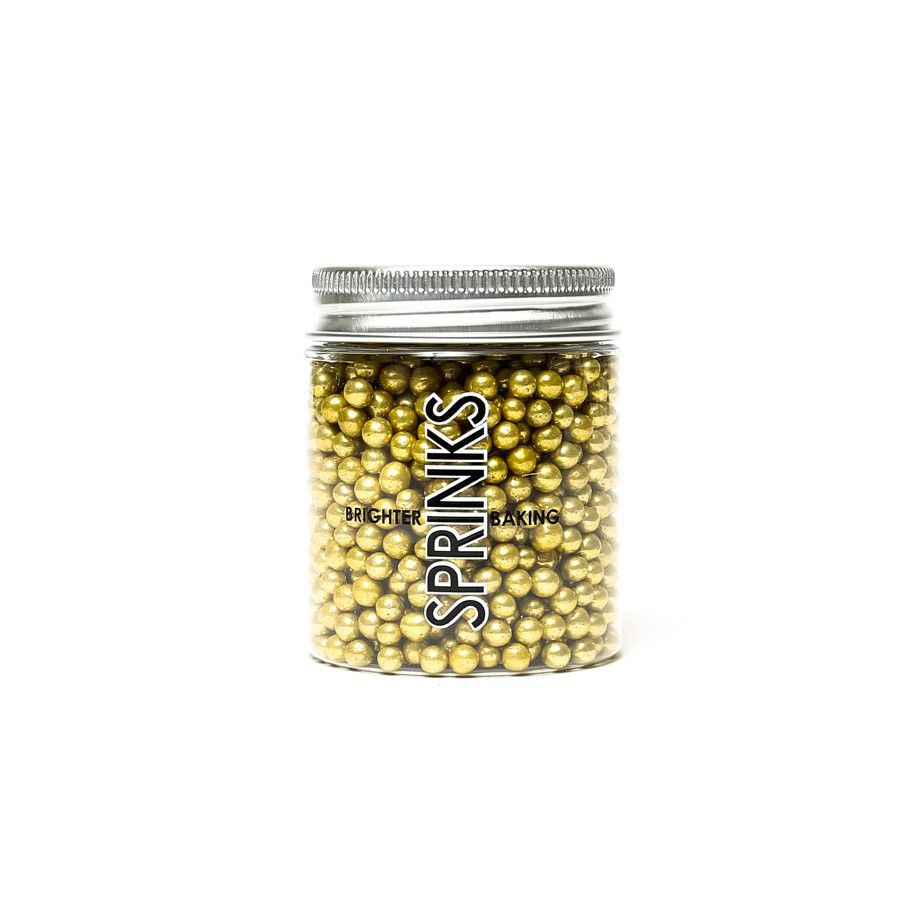 Sprinks Cachous Gold 4mm 85gm Bake Group,Cooks Plus