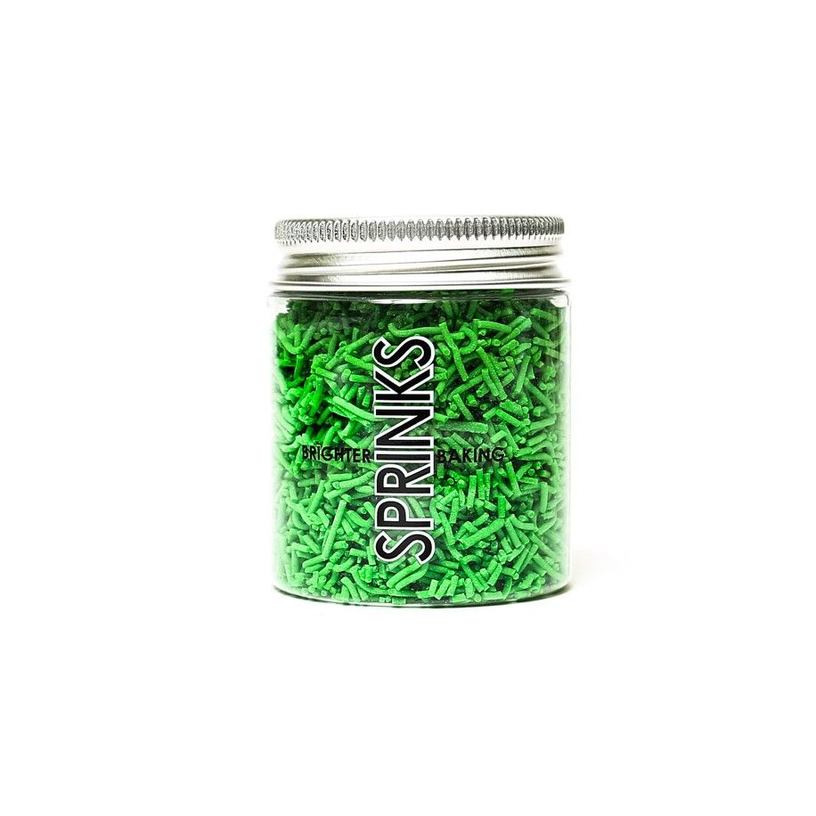 Sprinks Jimmies Green 1mm 60gm Bake Group,Cooks Plus