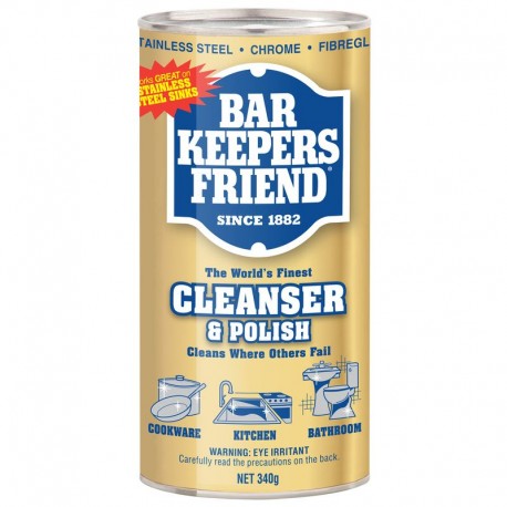 Bar Keepers Friend Cleanser Polisher Powder 340gm Barkeeps