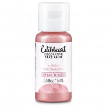 Sweet Sticks Pink Diamond Edible Art Paint 15ml Sweet