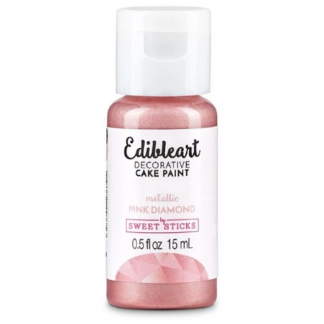 Sweet Sticks Pink Diamond Edible Art Paint 15ml Sweet