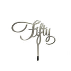 Number FIFTY Cake Topper (MIRROR)