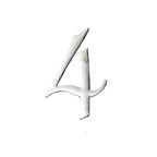 C&C Cake Topper Silver - Number 4 - 7cm