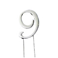 C&C Cake Topper Silver - Number 9 - 7cm