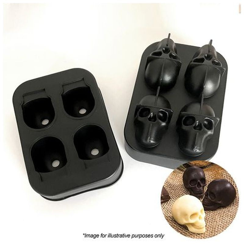 Four Skull Silicone Mould