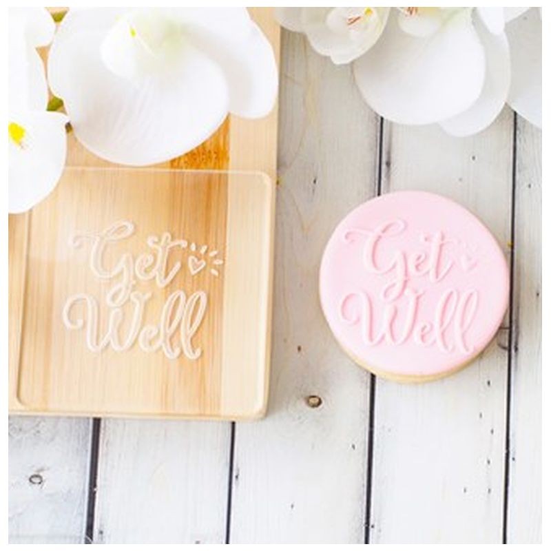 Get Well - Get Well (Funky) Raise It Up Cookie Stamp