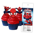 Cake Craft Spiderman Edible Toppers 16pc