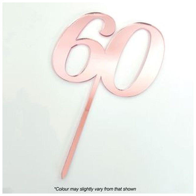 Cake Craft Rose Gold Mirror Acrylic 60