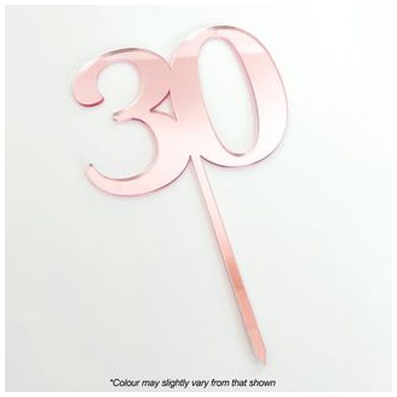Cake Craft Rose Gold Mirror Acrylic 30