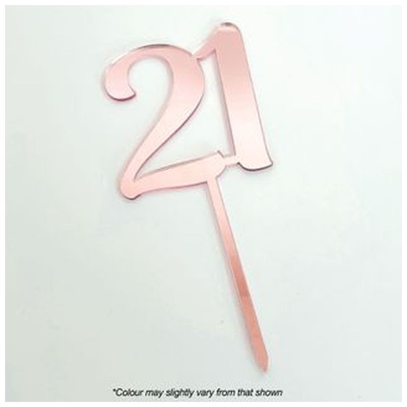 Cake Craft Rose Gold Mirror Acrylic 21