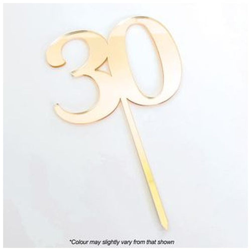 Cake Craft Gold Mirror Acrylic 30