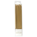 C&C Candle Tall Gold 12pk