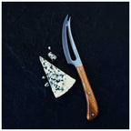 Pistol Grip Acacia Slotted Soft Cheese Knife