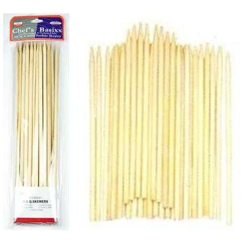Chef Basixx Bamboo Skewers 25cmx4mm 50pk