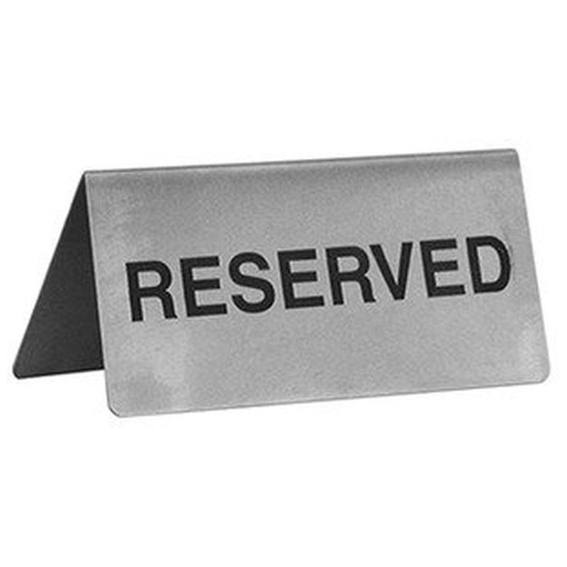 Trenton Reserved A Frame Table Sign