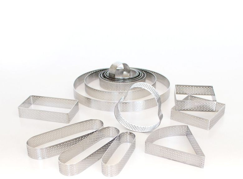 Loyal 100mm Perforated Tart Ring S/S