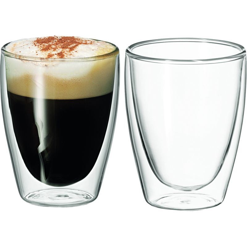 Avanti Double Wall Caffe Glasses 250ml 2pc
