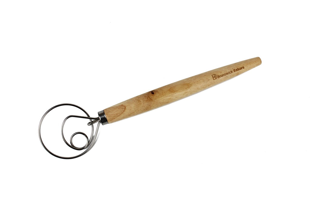 Brunswick Bakers Danish Whisk with Wooden Handle - 34cm