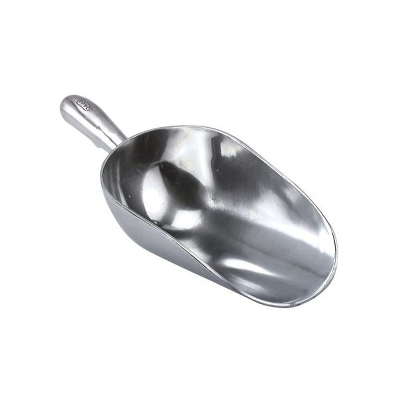 Chef Inox Round Aluminium Scoop - 84 oz - 300x160mm