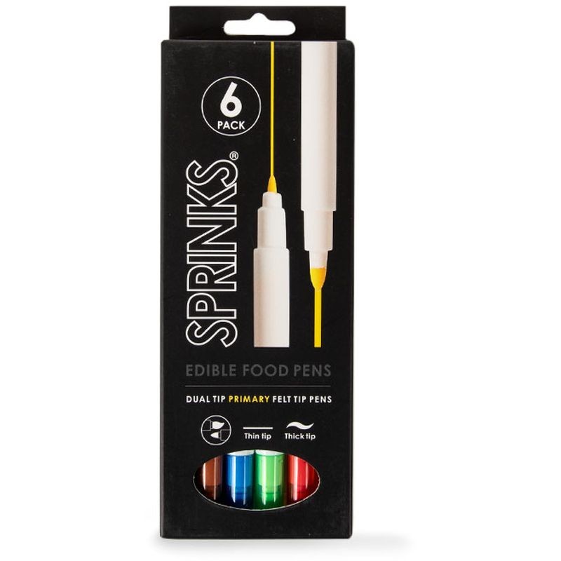 sprinks-edible-food-pen-set-primary-pack-pack-of-6