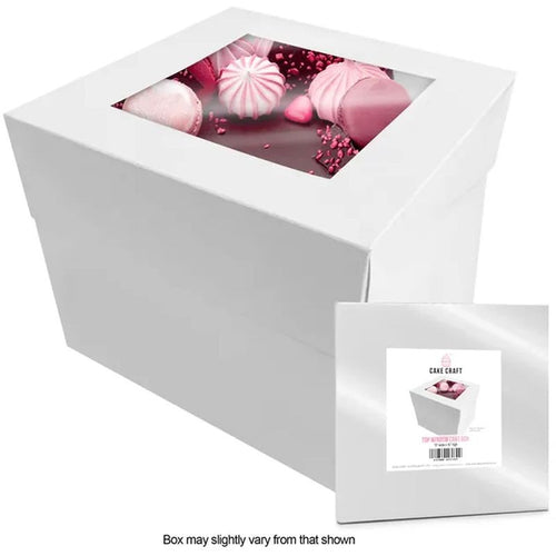 Cake Craft Cake Box - Top Window - 10x10x10inch