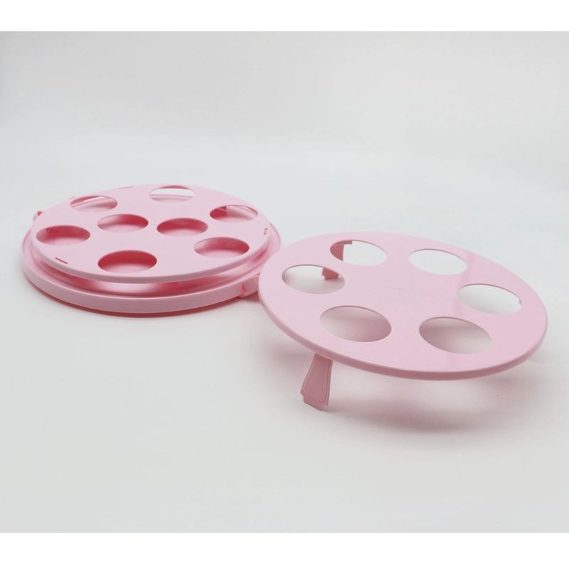 sharp-living-cake-box-double-muffin-carrier-round-pink