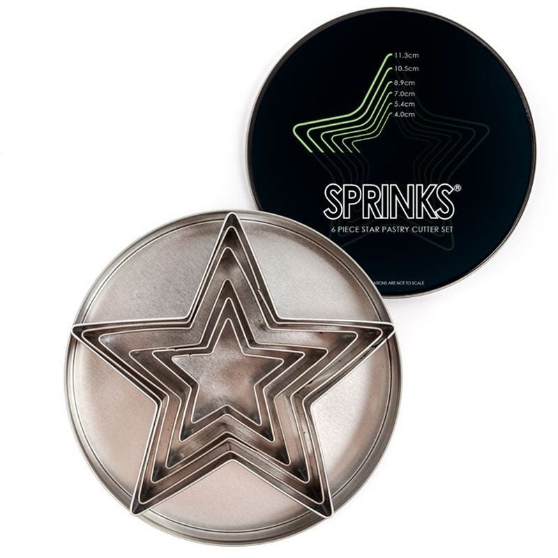sprinks-pastry-cutter-set-star-6-piece