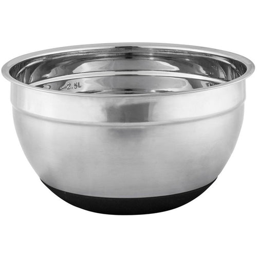 Avanti Anti-Slip Mixing Bowl - 22cm - Stainless Steel / Silicone