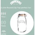Kilner Clip Top Round Jar 2 Litre