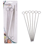appetito-chrome-skewers-25cm-6-pack