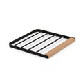Classica Ombra Black and Wood Trivet - 18x18cm