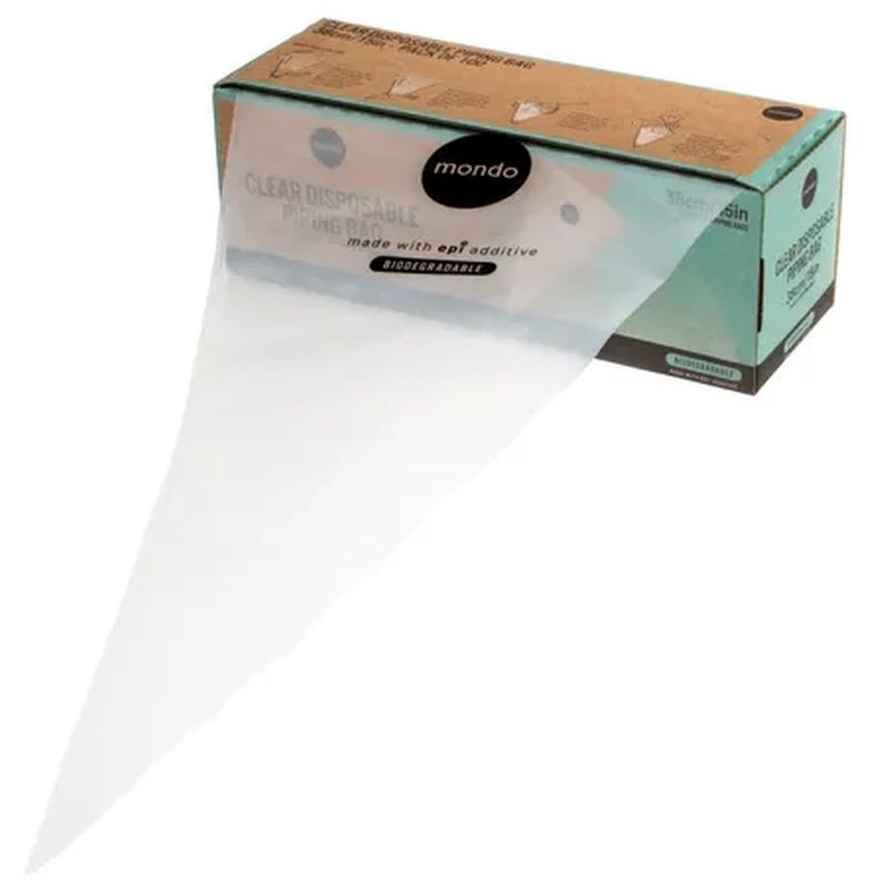 Mondo Clear Disposable Piping Bag - 38cm - 100 pack