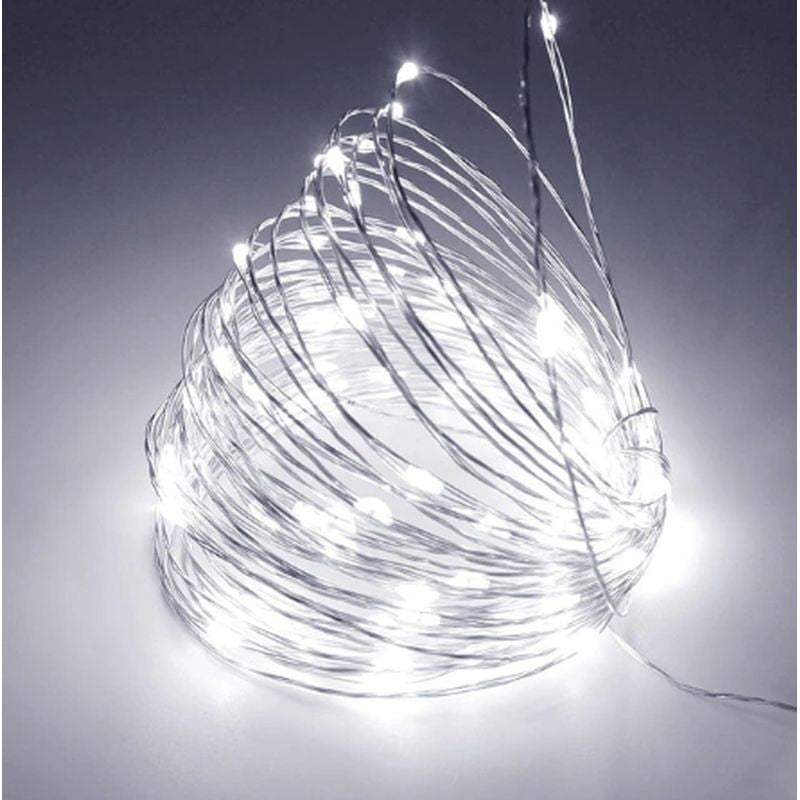 Christmas Fairy Lights Bright White 1m battery operated