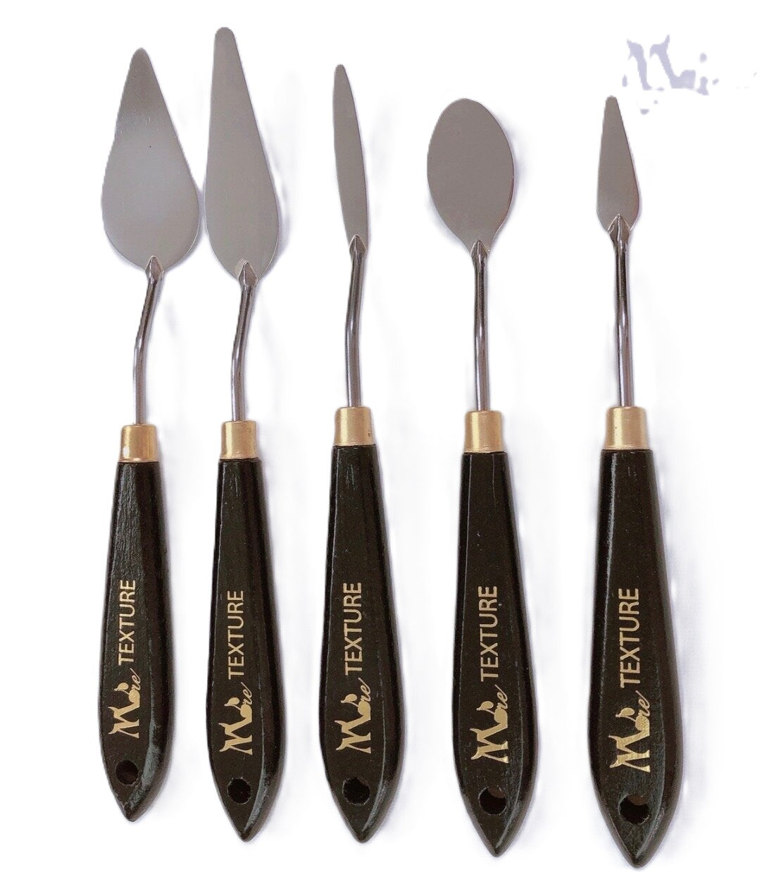 More Texture Custom Professional 5 Piece Palette Knife Set