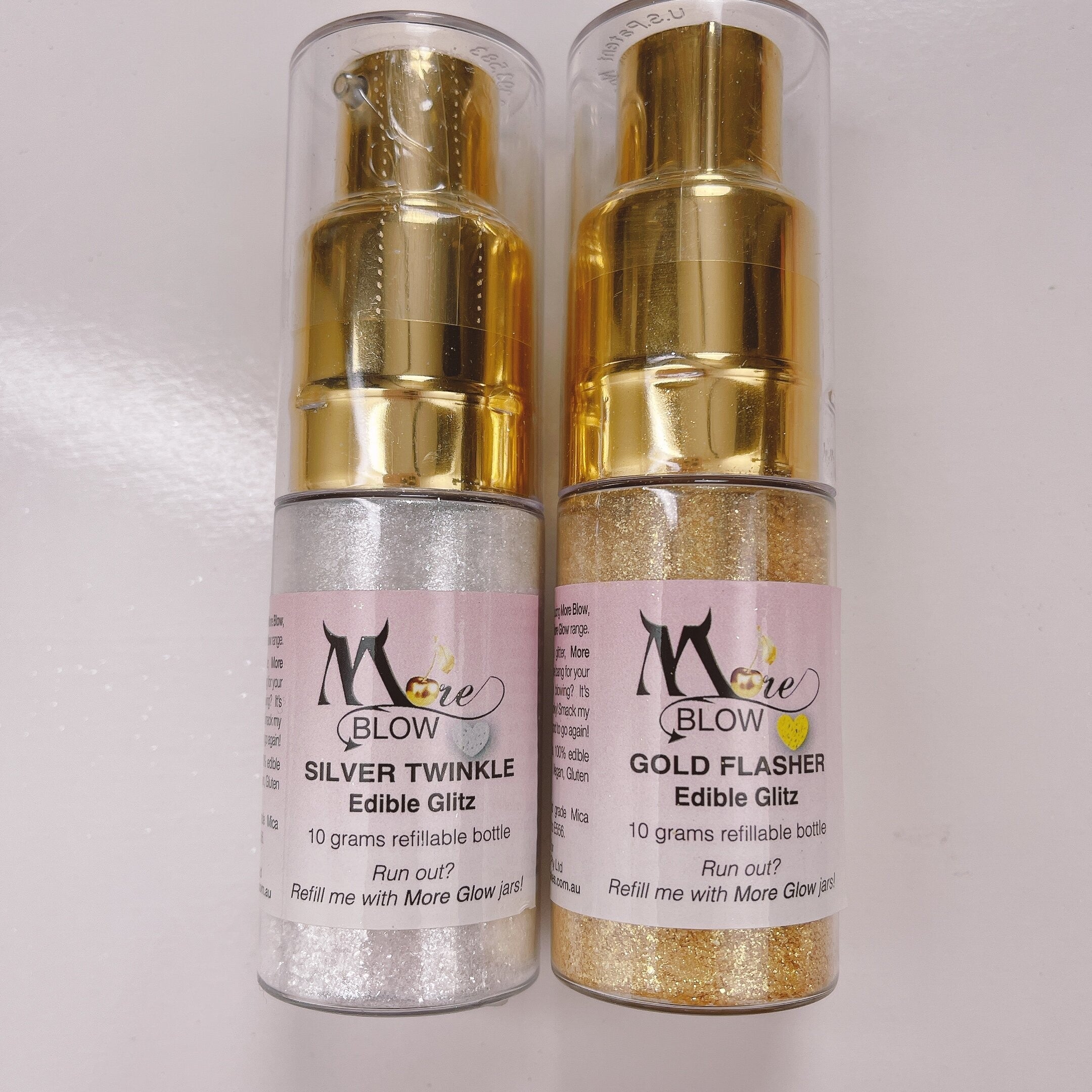 More Blow The Ultimate Glitter Puffer Spray - Gold Flasher 10g