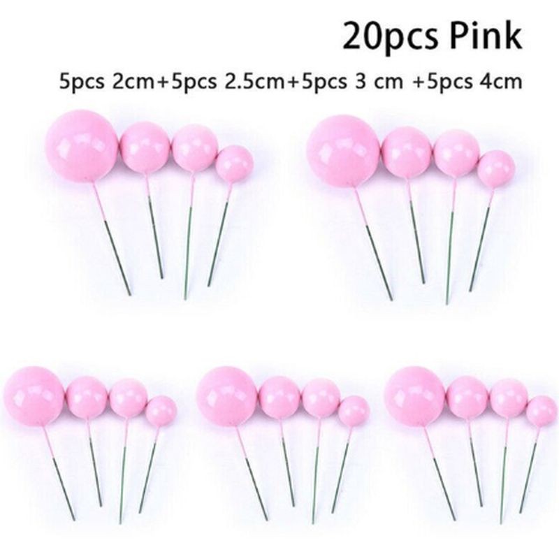 cake-topper-ball-set-assorted-sizes-pink-20pcs