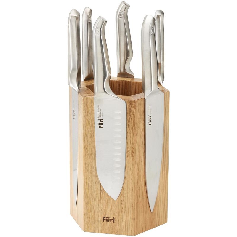 Furi Pro Magnetic Hexagonal Knife Block Set 7 Piece