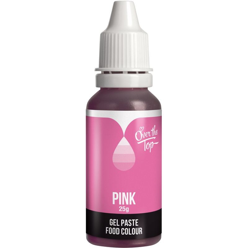 Over The Top Gel Paste Food Colour 25g - Pink