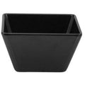 Ryner Melamine Square Bowl - 10 x 10 x 6cm Black - 12 Pack