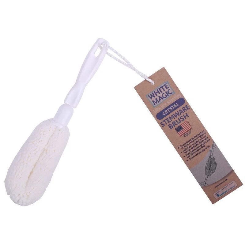 White Magic Eco Crystal Stemware Brush
