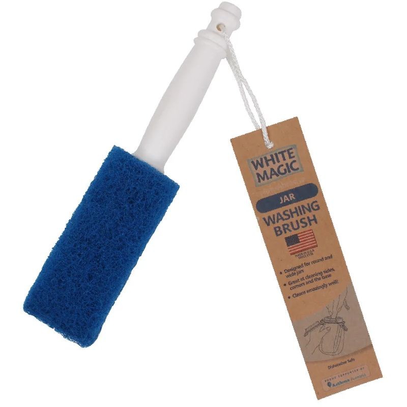 White Magic Jar Washing Brush