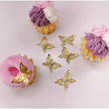 More Decos Filagree Gold Arched Butterflies 10pk