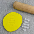 Custom Cookie Cutters Happy Mixed Message Embosser Set