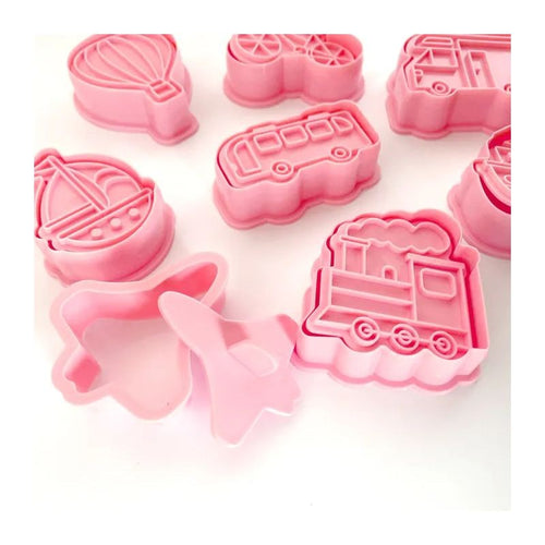 Cake Craft Cookie Cutters - Travel Vehicles - 8 pieces