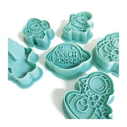 Cake Craft Cookie Cutters - Happy Space - 6 pieces
